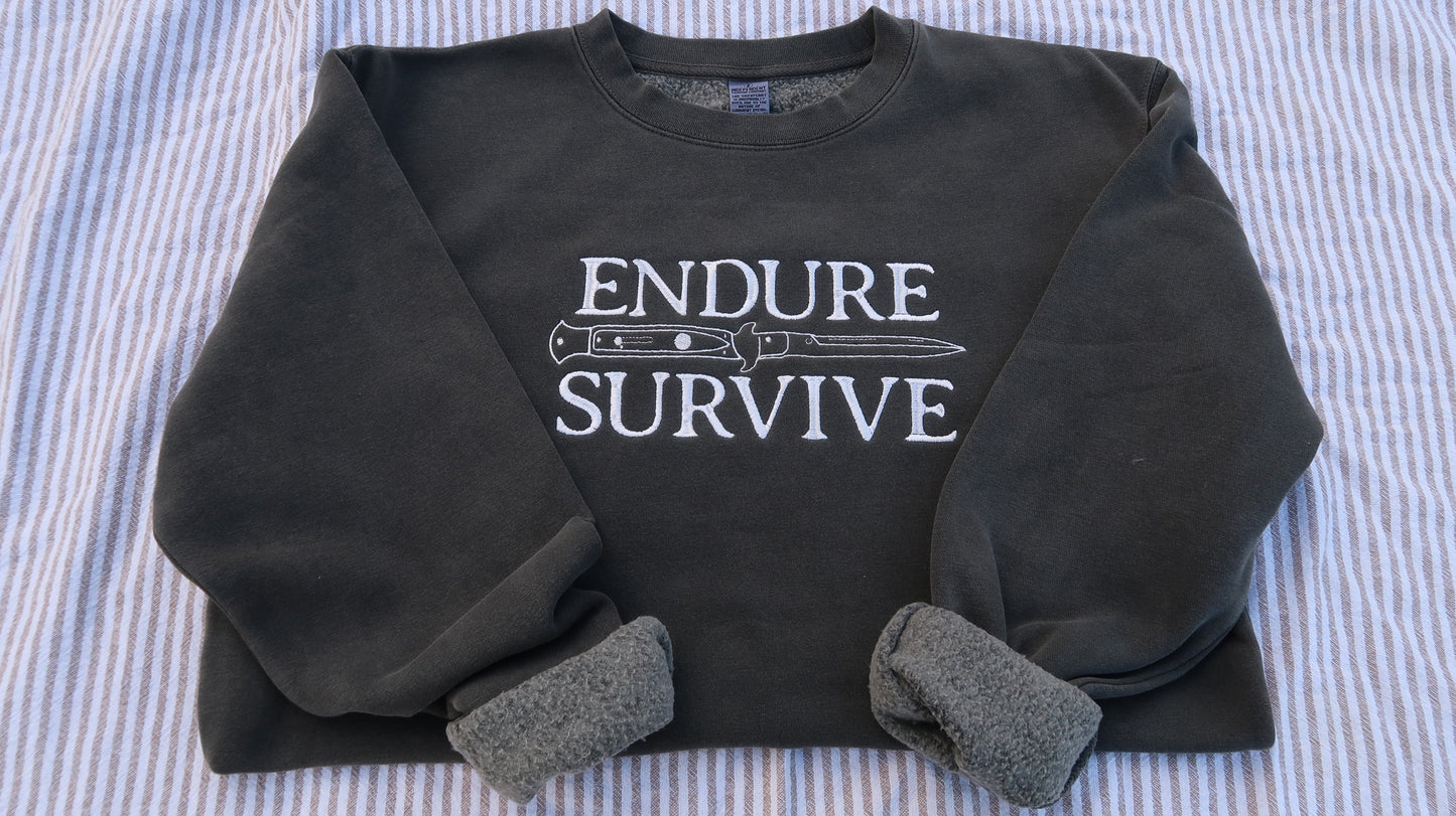 Endure and Survive TLOU Embroidered Crewneck