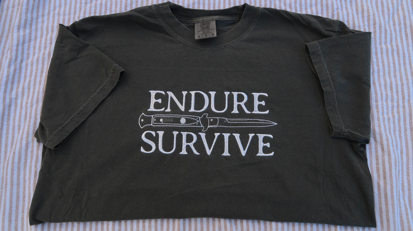 Endure and Survive TLOU Embroidered Tee