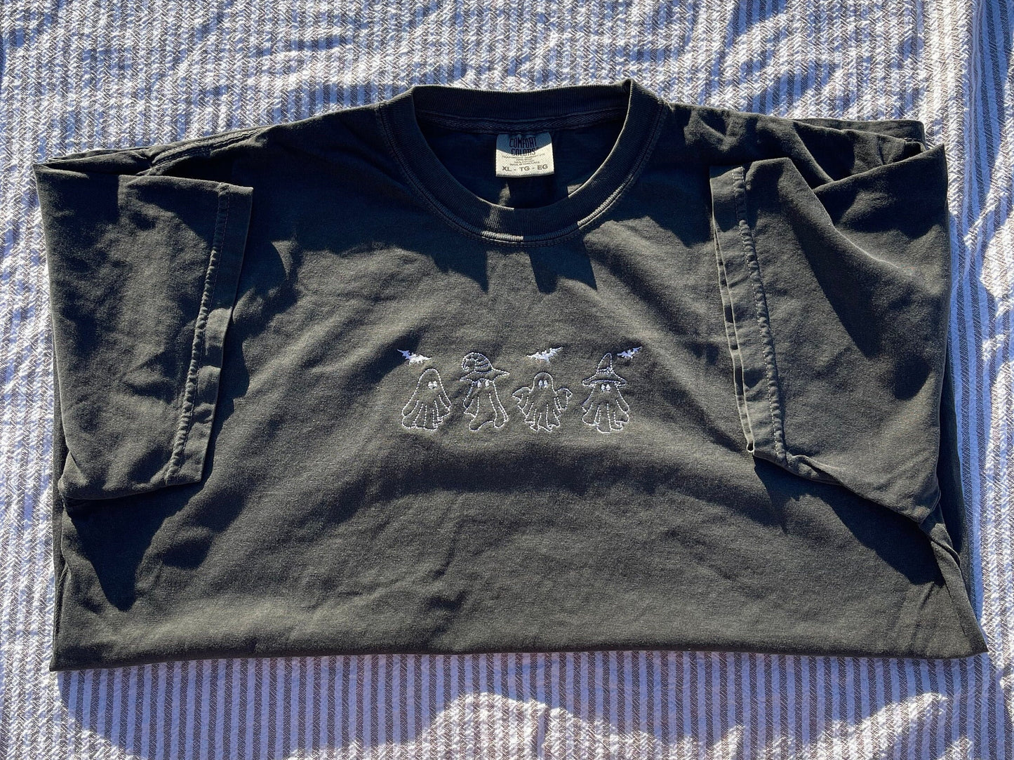 Spooky Ghosts EMBROIDERED Shirt/Halloween/Fall